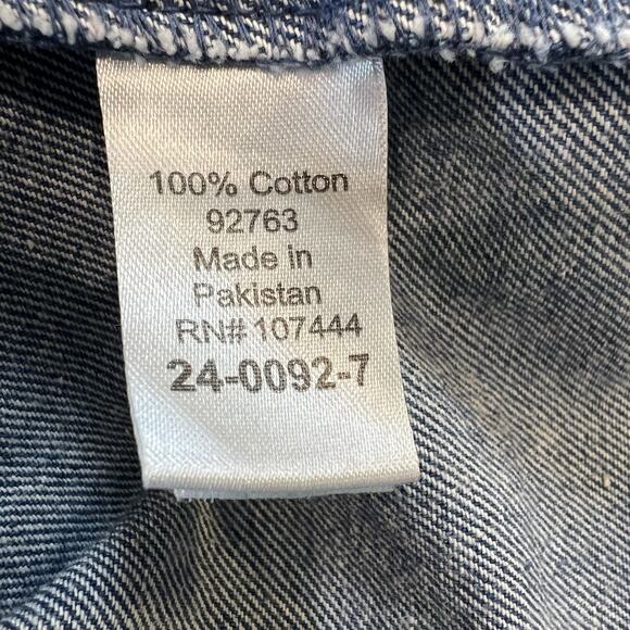 Jessica London Women's Plus Size Long Denim Jacket 20W Button Front - Picture 5 of 6